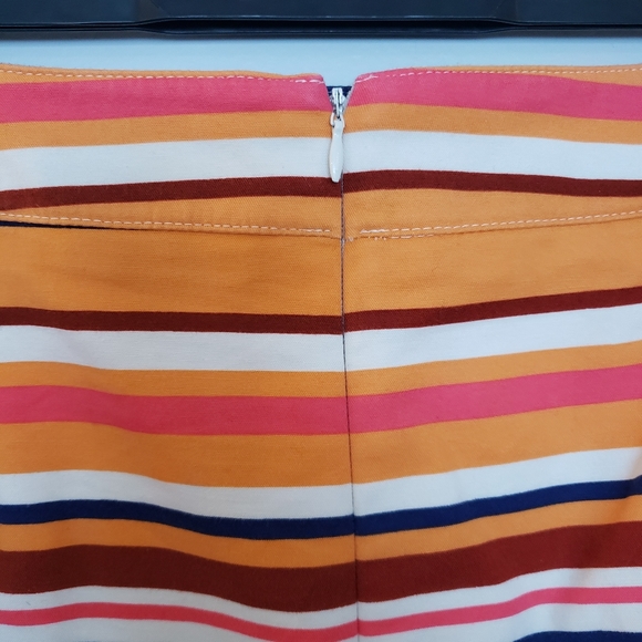 Merona Orange and Blue Striped Skirt Size 12 - Picture 7 of 12